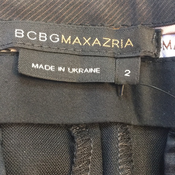 BCBGMAXAZRIA wool slim flare nwt tuxedo side pants - Picture 6 of 9